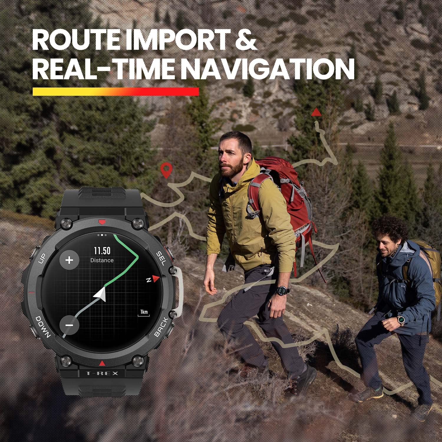Foto 7 pulgar | Reloj Inteligente Amazfit T-rex 2 Robusto De 47 Mm, Duración De La Batería De 24 Días - Venta Internacional.