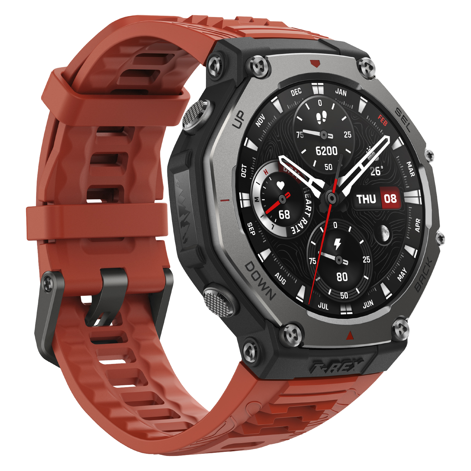 Foto 4 pulgar | Amazfit T-rex 3 Naranja