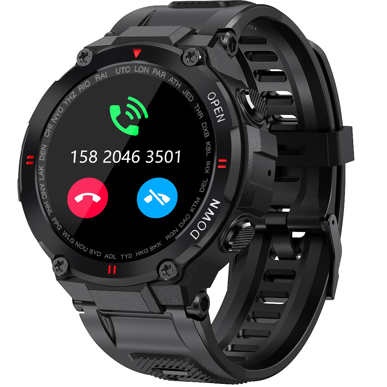 Foto 2 pulgar | Reloj Inteligente Eigiis Military Waterproof Bluetooth Para Hombre - Venta Internacional.
