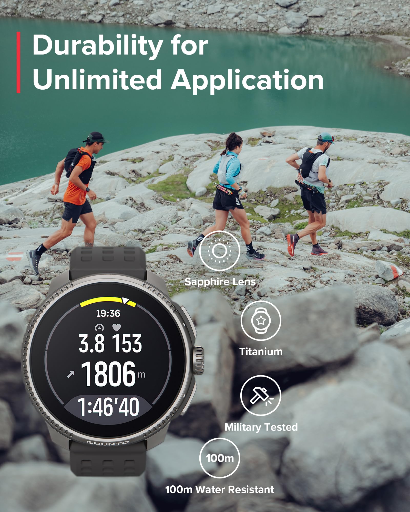 Foto 4 | Smartwatch Suunto Race Gps Tracker Amoled - Venta Internacional