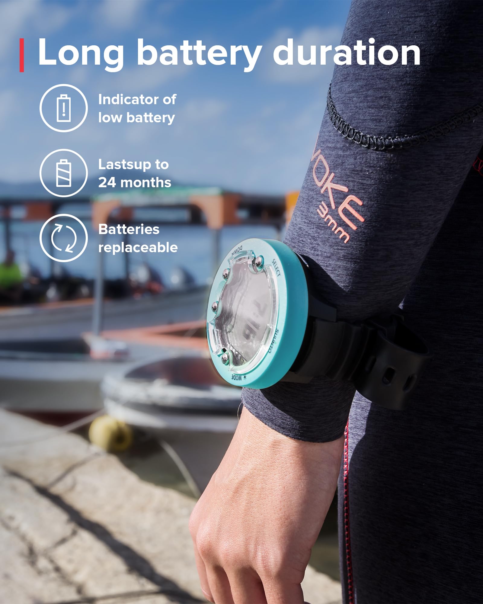 Foto 6 pulgar | Ordenador de Buceo Suunto Zoop Novo Wrist Aqua Blue - Venta Internacional