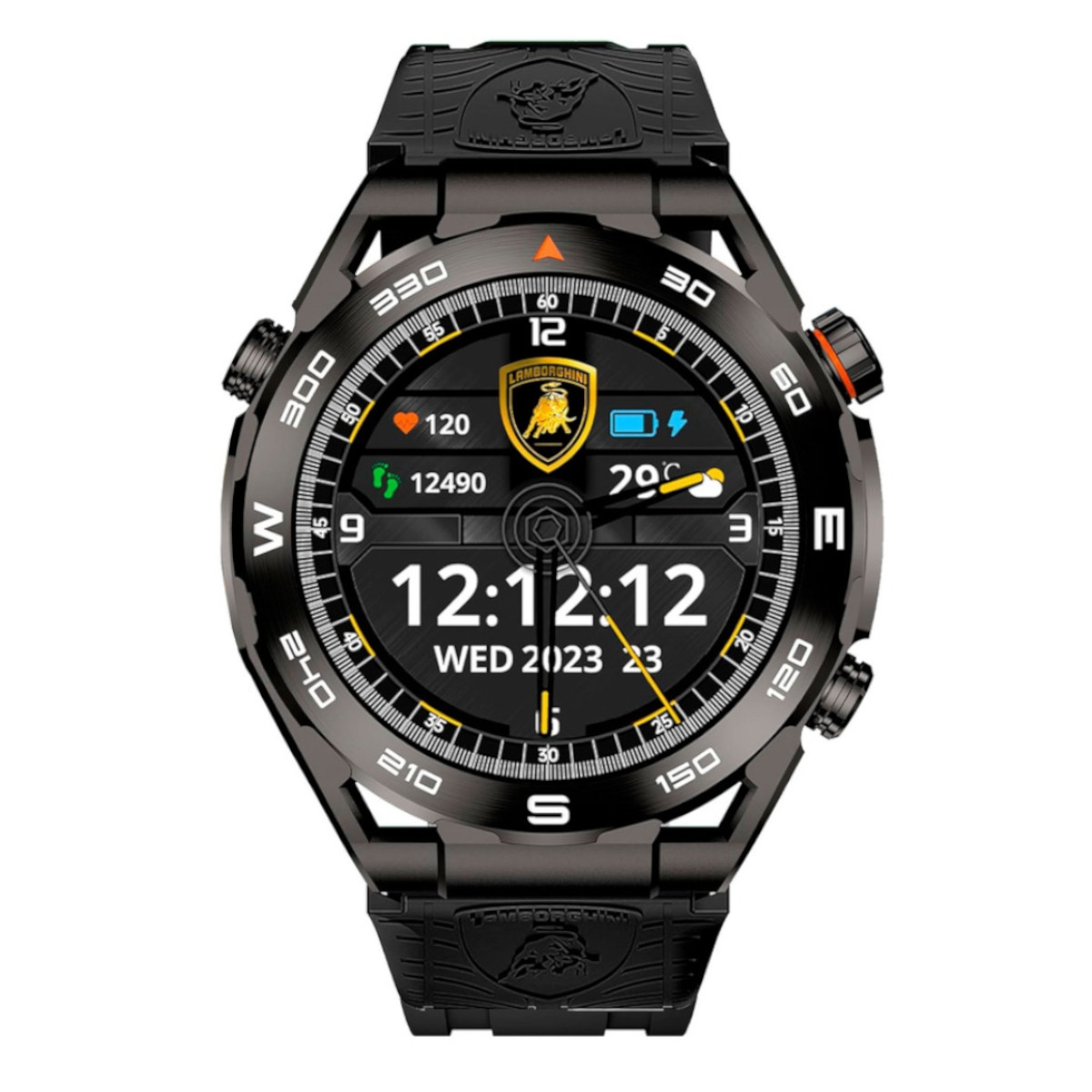 Foto 2 | Smartwatch Lamborghini Aventador V12 Gt Nero Nemesis