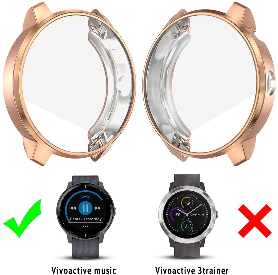 Foto 4 pulgar | Funda Protectora De Tpu De Repuesto Para Garmin Vivoactive 3 Music - Venta Internacional.
