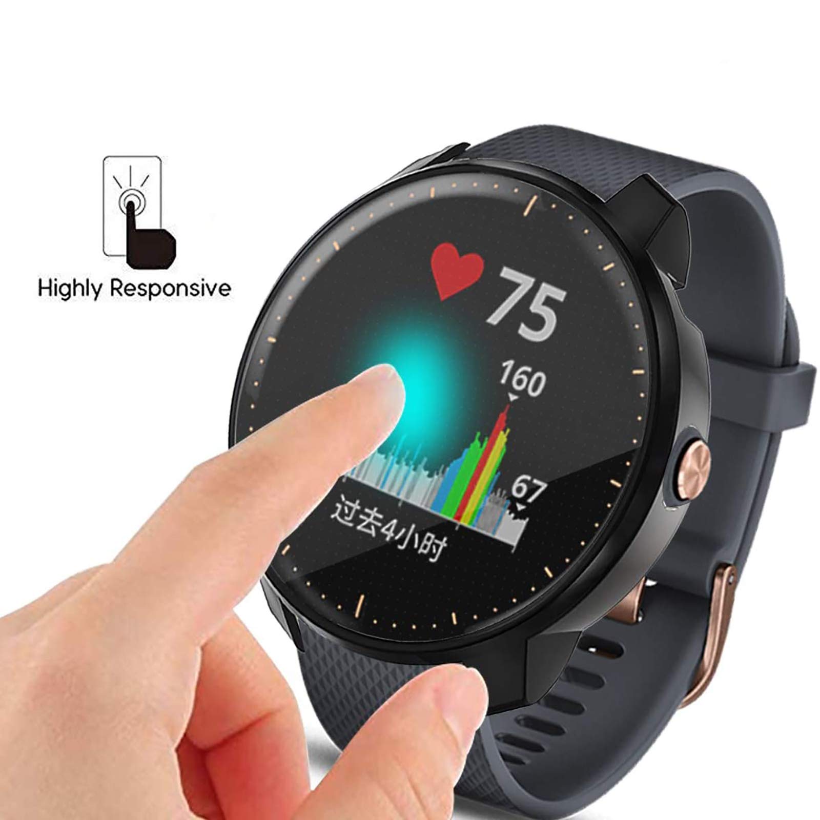 Foto 8 pulgar | Funda Protectora De Tpu De Repuesto Para Garmin Vivoactive 3 Music - Venta Internacional.