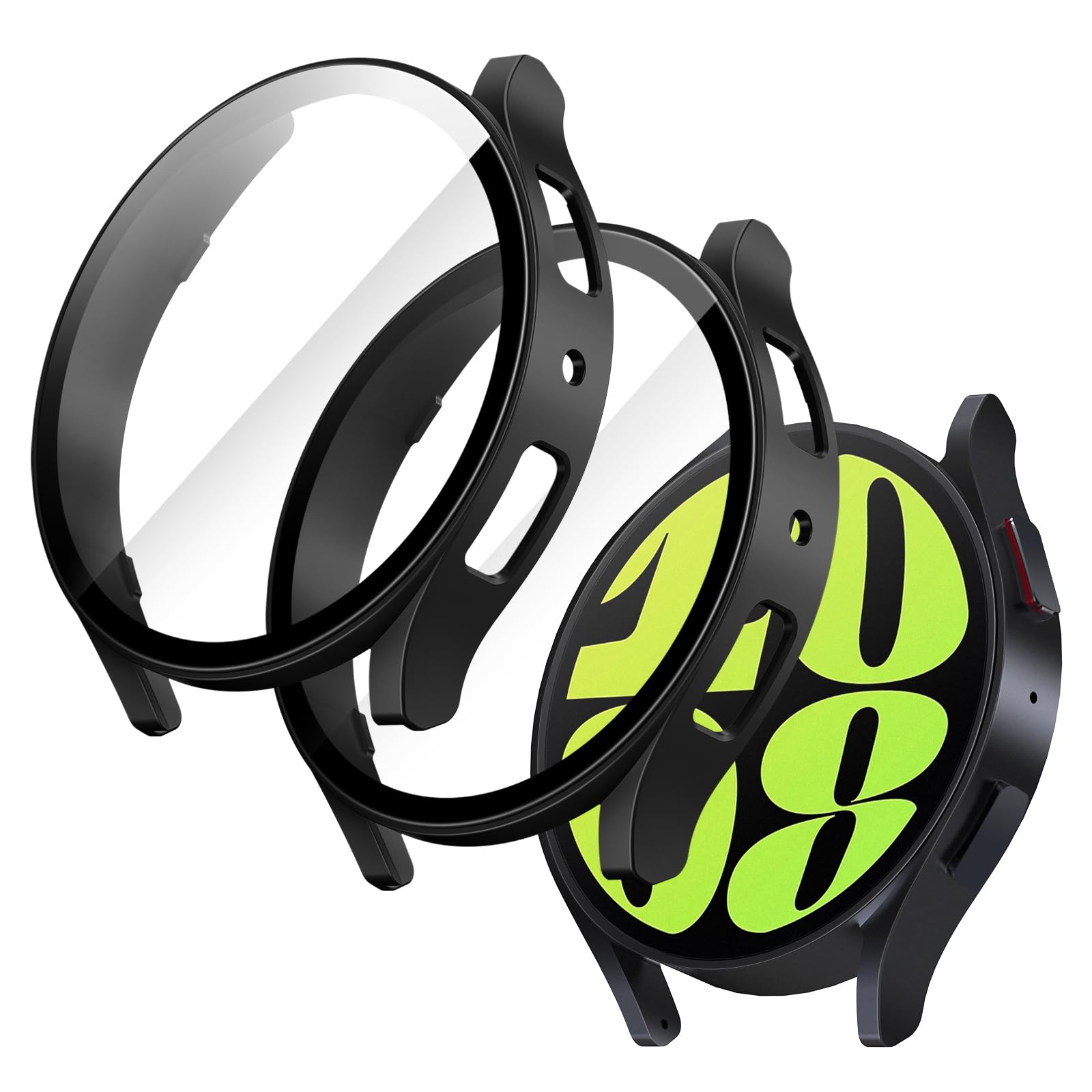 Foto 2 pulgar | Funda Protectora Con Protector De Pantalla Para Samsung Galaxy Watch 6 44 Mm Jetech, Paquete De 2 - Venta Internacional.