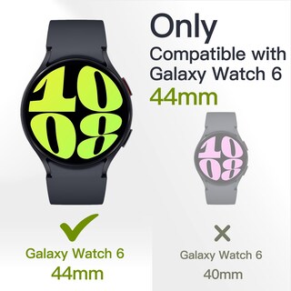 Foto 2 | Funda Protectora Con Protector De Pantalla Para Samsung Galaxy Watch 6 44 Mm Jetech, Paquete De 2 - Venta Internacional.