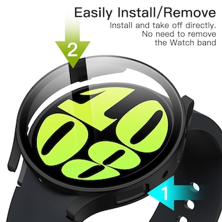 Foto 4 | Funda Protectora Con Protector De Pantalla Para Samsung Galaxy Watch 6 44 Mm Jetech, Paquete De 2 - Venta Internacional.