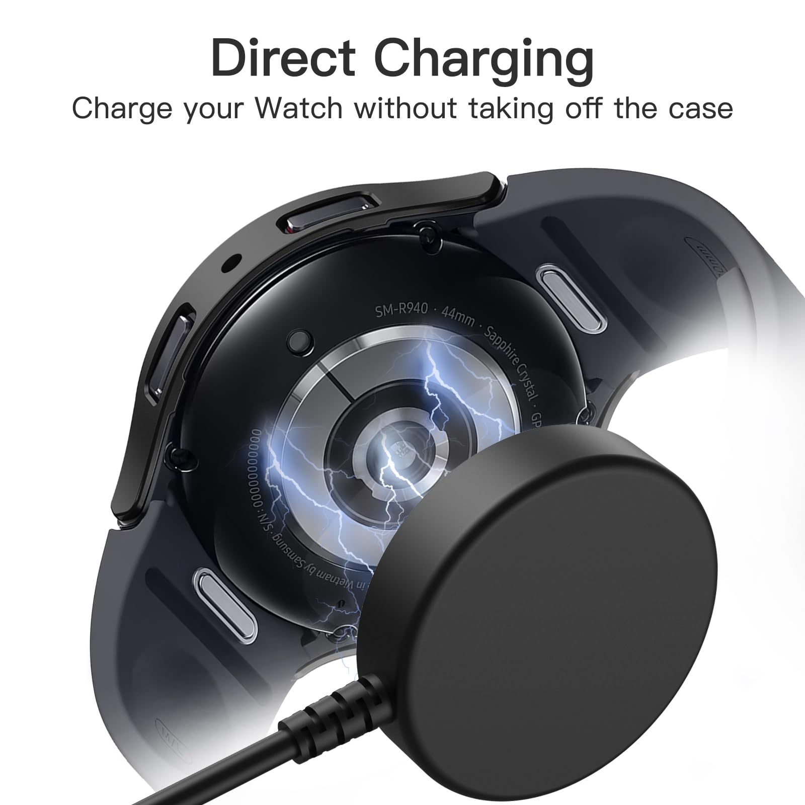 Foto 6 | Funda Protectora Con Protector De Pantalla Para Samsung Galaxy Watch 6 44 Mm Jetech, Paquete De 2 - Venta Internacional.