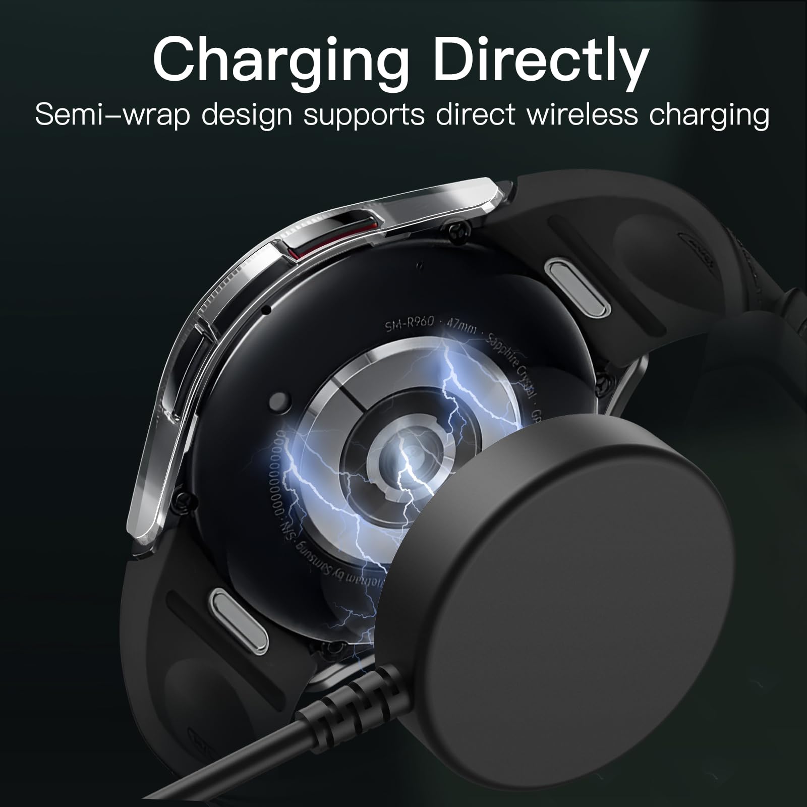 Foto 7 pulgar | Funda Y Protector De Pantalla Jetech Para Samsung Galaxy Watch 6 - Venta Internacional.