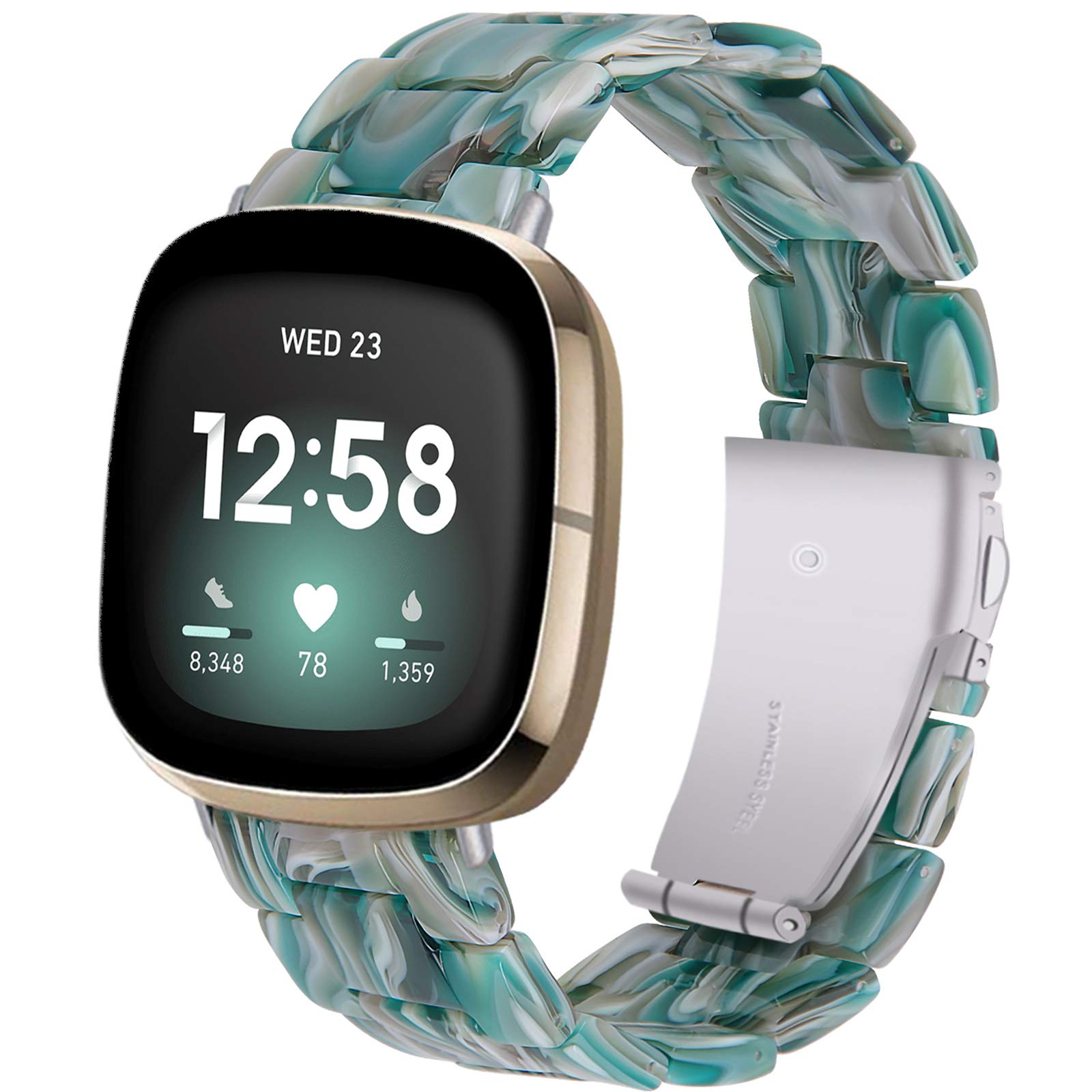Foto 2 pulgar | Pulseras De Repuesto Miimall Para Fitbit Versa 3/sense Green - Venta Internacional.
