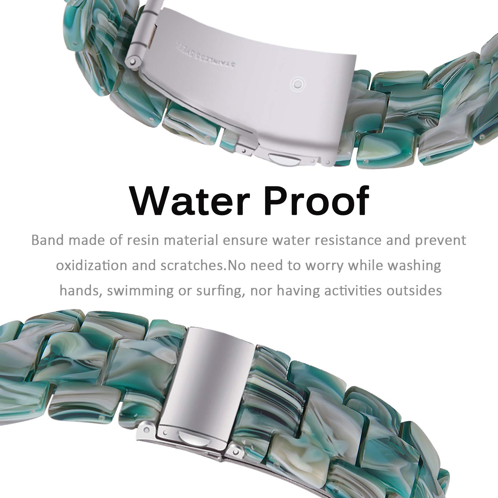 Foto 7 pulgar | Pulseras De Repuesto Miimall Para Fitbit Versa 3/sense Green - Venta Internacional.