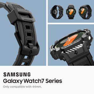 Foto 3 | Funda Con Correa Para Samsung Galaxy Watch 7 Spigen Rugged Armor Pro De 44 Mm - Venta Internacional.