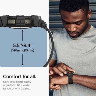 Foto 5 | Funda Con Correa Para Samsung Galaxy Watch 7 Spigen Rugged Armor Pro De 44 Mm - Venta Internacional.
