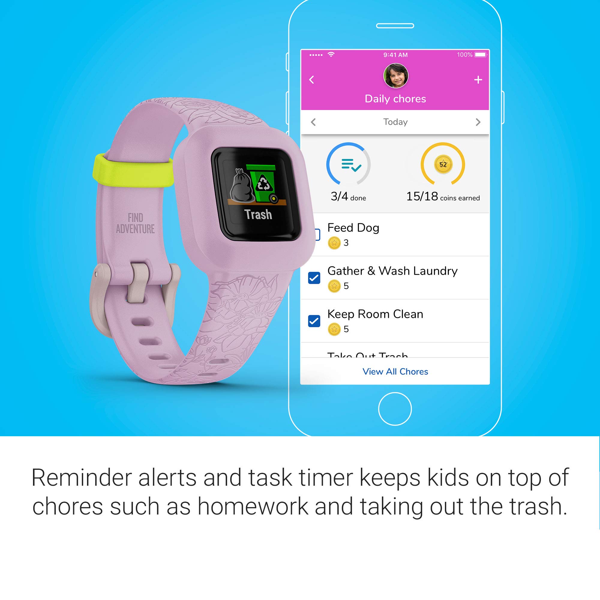 Foto 7 pulgar | Monitor De Actividad Física Garmin Vivofit Jr. 3 Para Niños, Color Lila Floral - Venta Internacional.