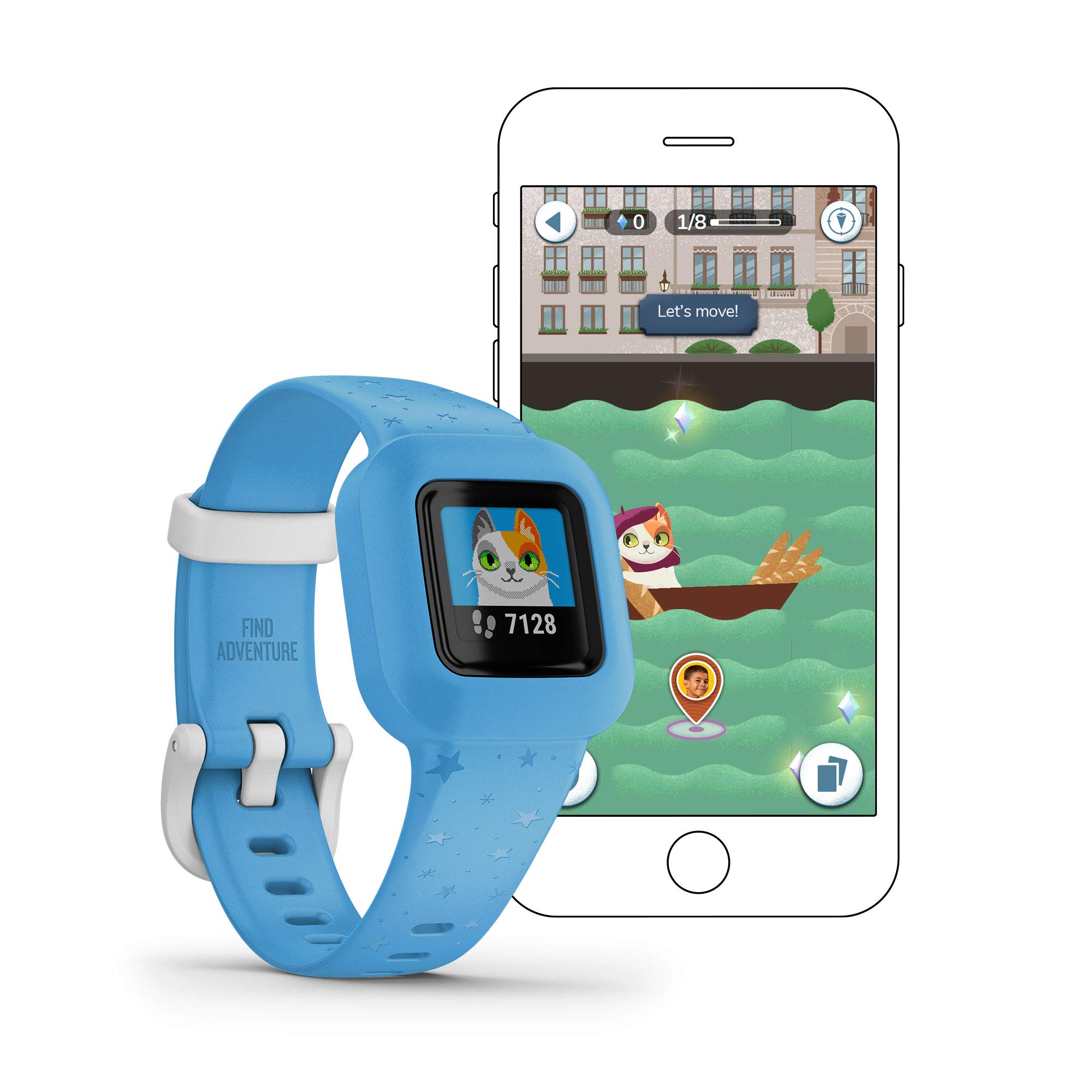 Foto 3 pulgar | Monitor De Actividad Física Garmin Vivofit Jr. 3 Para Niños - Blue Stars - Venta Internacional.