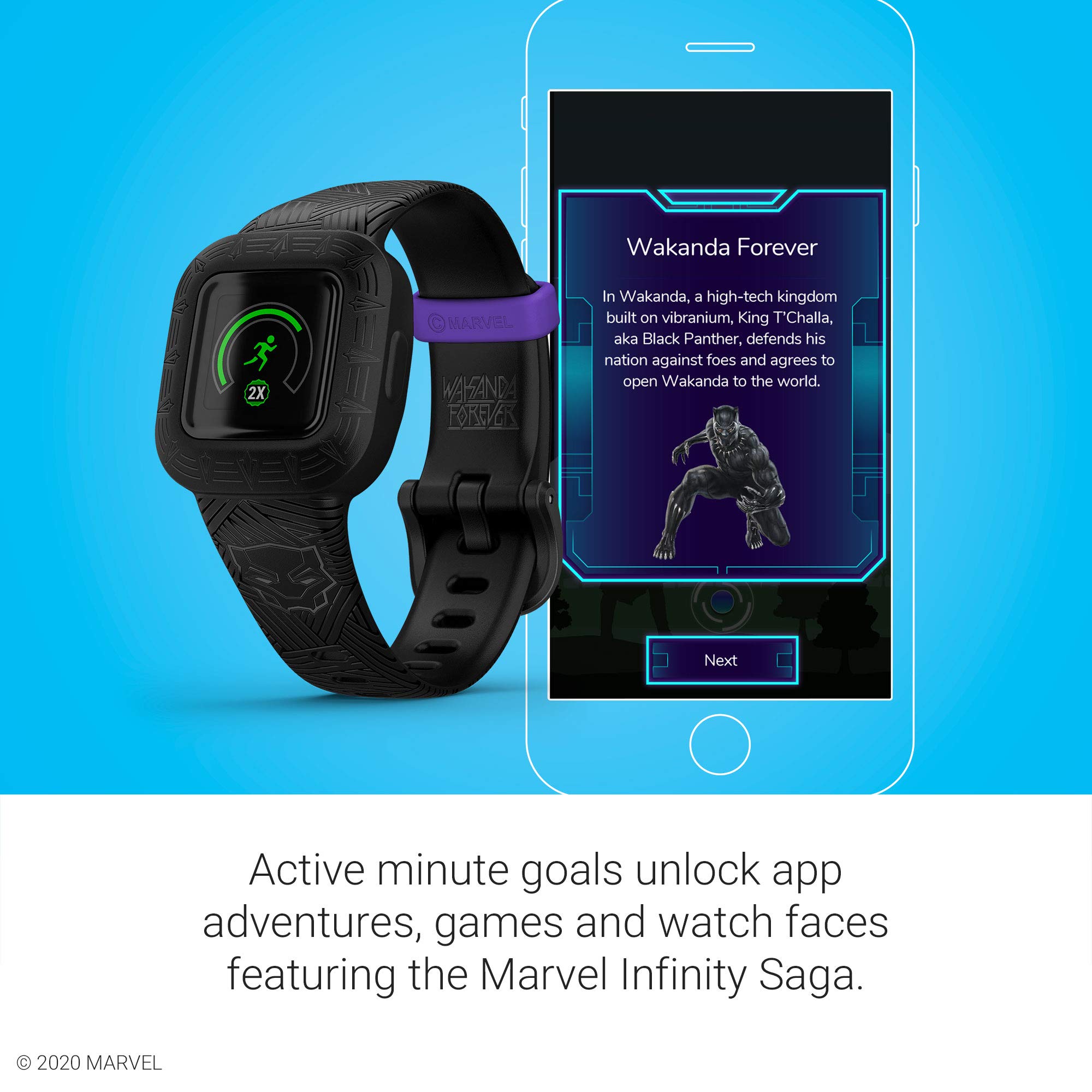 Foto 6 pulgar | Monitor De Actividad Física Garmin Vivofit Jr. 3 Para Niños Black Panther - Venta Internacional.