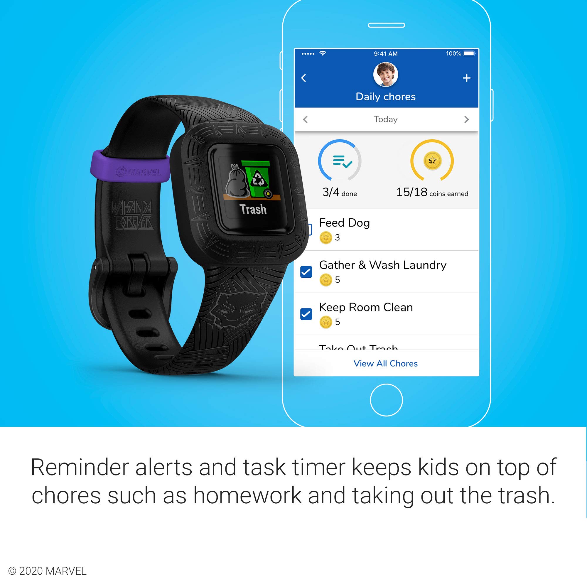 Foto 7 pulgar | Monitor De Actividad Física Garmin Vivofit Jr. 3 Para Niños Black Panther - Venta Internacional.