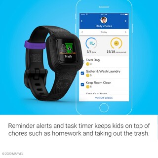 Foto 6 | Monitor De Actividad Física Garmin Vivofit Jr. 3 Para Niños Black Panther - Venta Internacional.