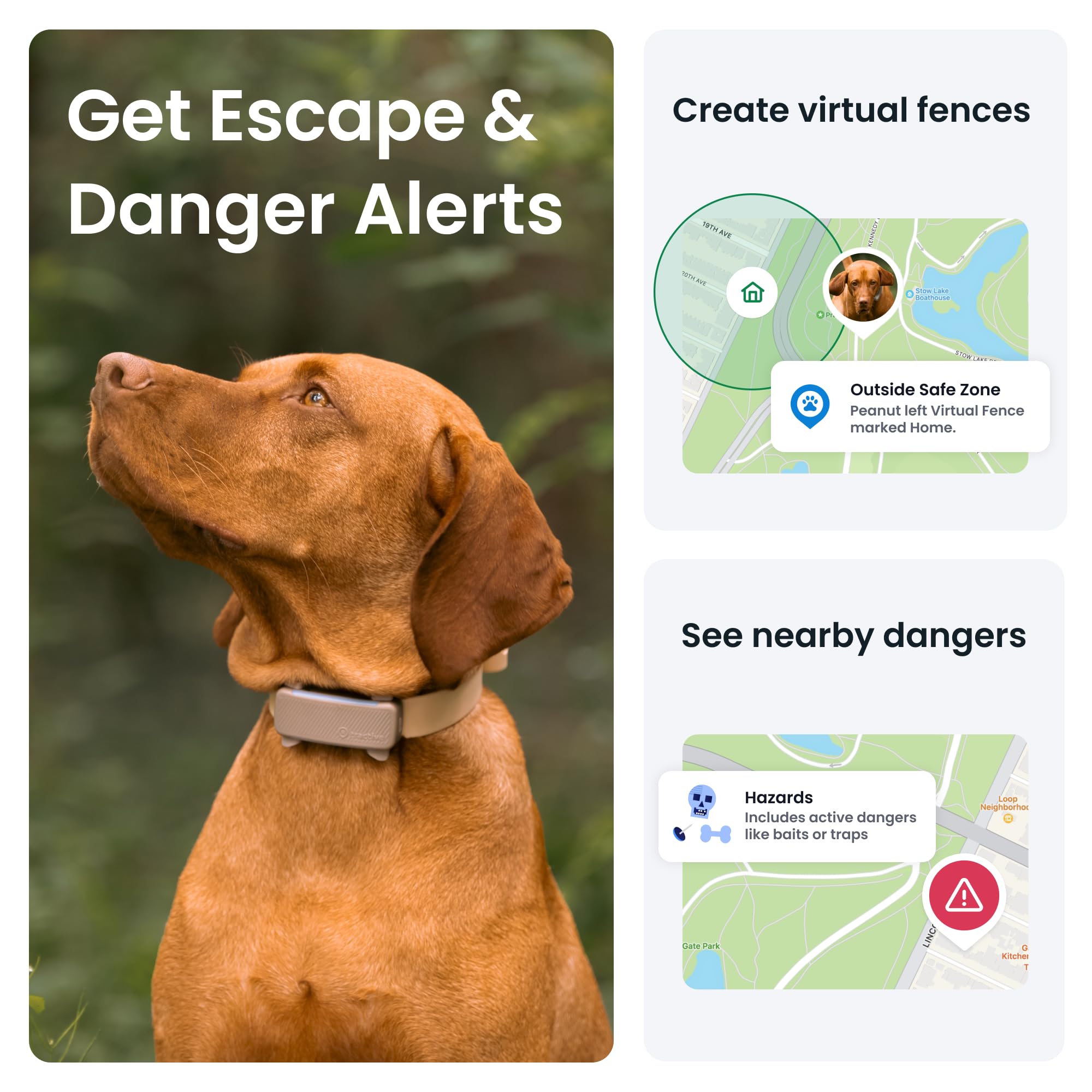 Foto 4 | Rastreador Gps Para Perros Tractive 2025, Versión En Tiempo Real, Marrón - Venta Internacional.