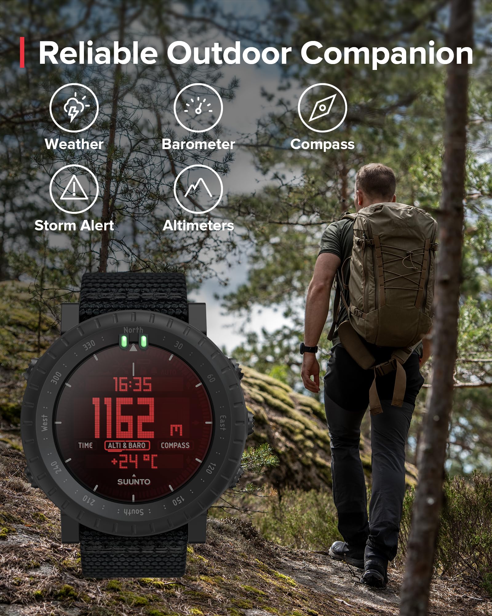 Foto 5 | Reloj Deportivo Para Exteriores Suunto Core Alpha, Varios Colores - Venta Internacional.