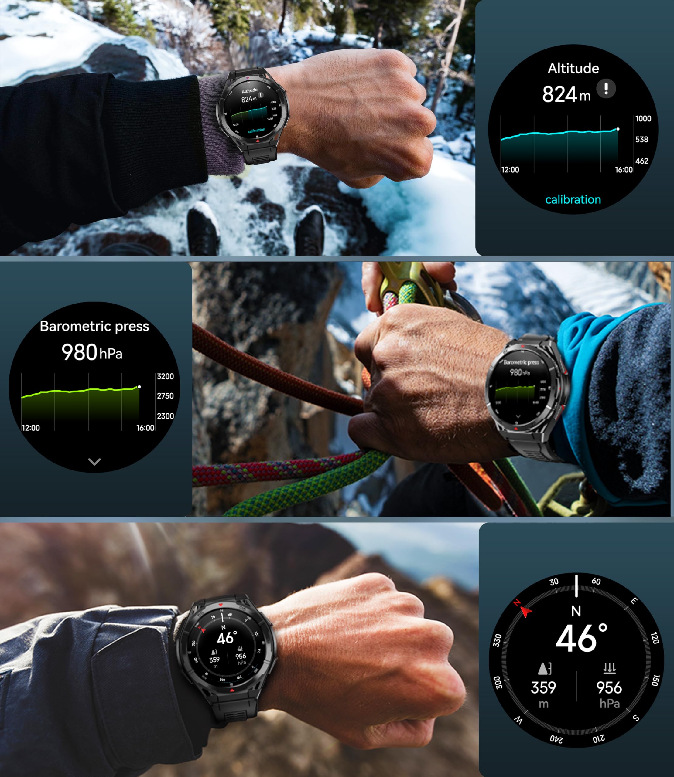 Foto 7 pulgar | Reloj Inteligente Oukitel Gps 1.43 Pulgadas Amoled 5atm Impermeable Para Hombre - Venta Internacional.