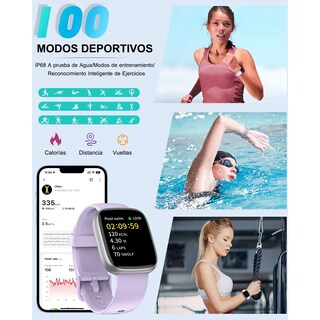 Foto 4 | Smartwatch Eo Safe Imports ESI-19592 Púrpura