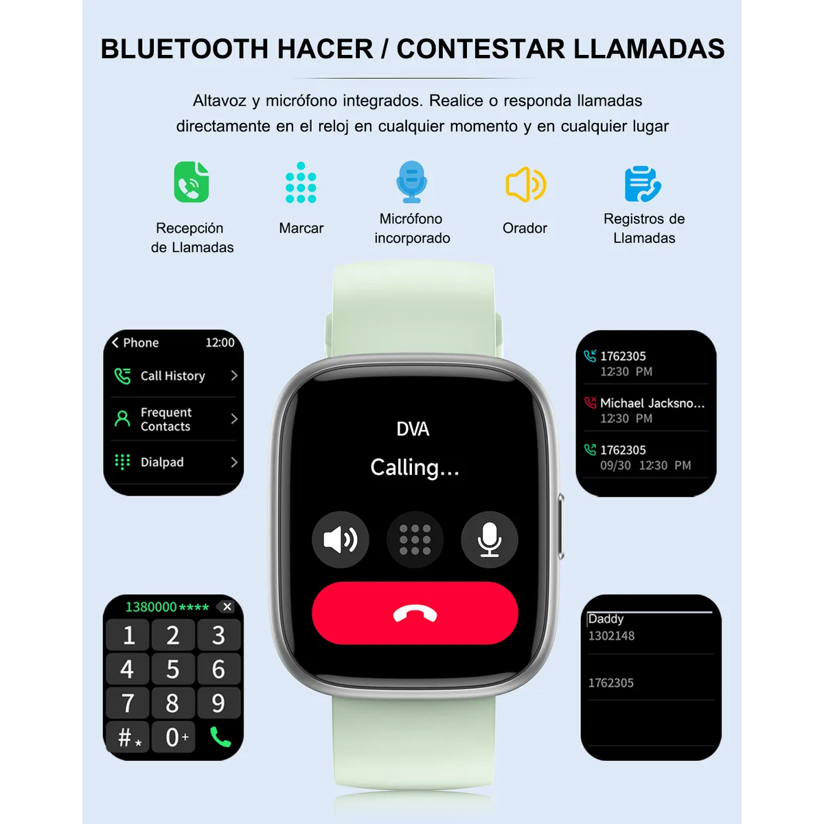 Foto 2 | Smartwatch Eo Safe Imports ESI-19591 Verde