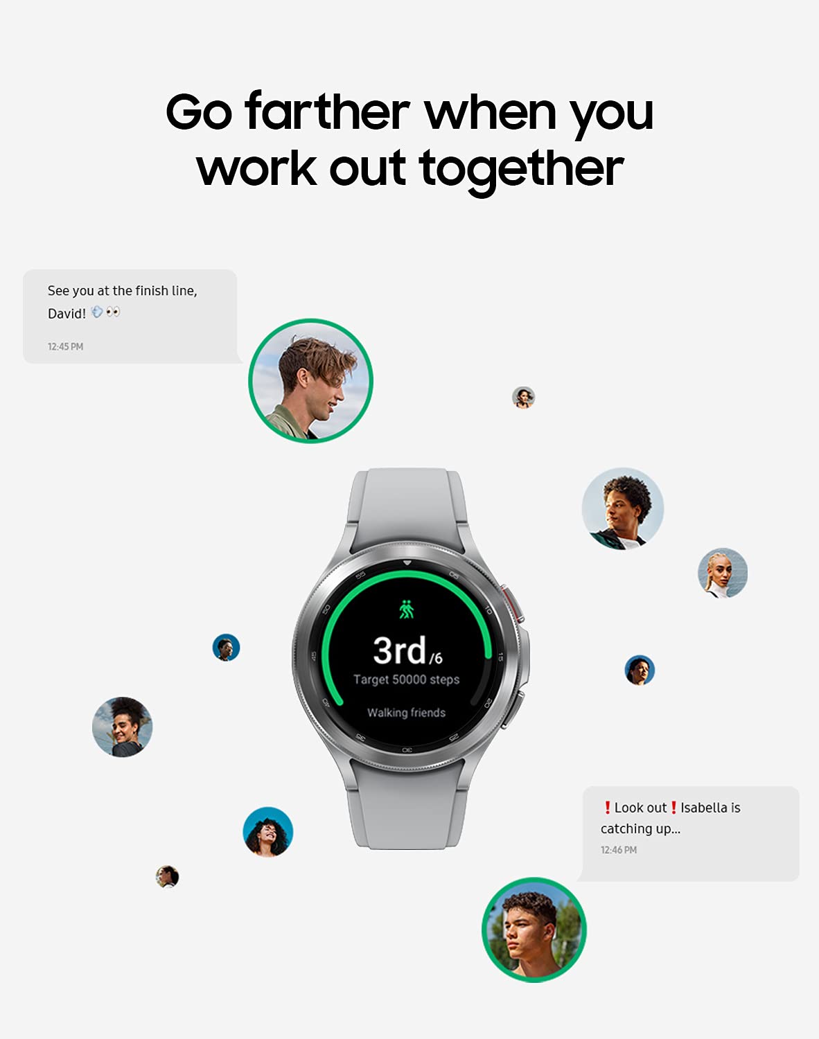 Foto 6 | Smartwatch Samsung Galaxy Watch 4 Classis 42 mm Plateado-Venta Internacional
