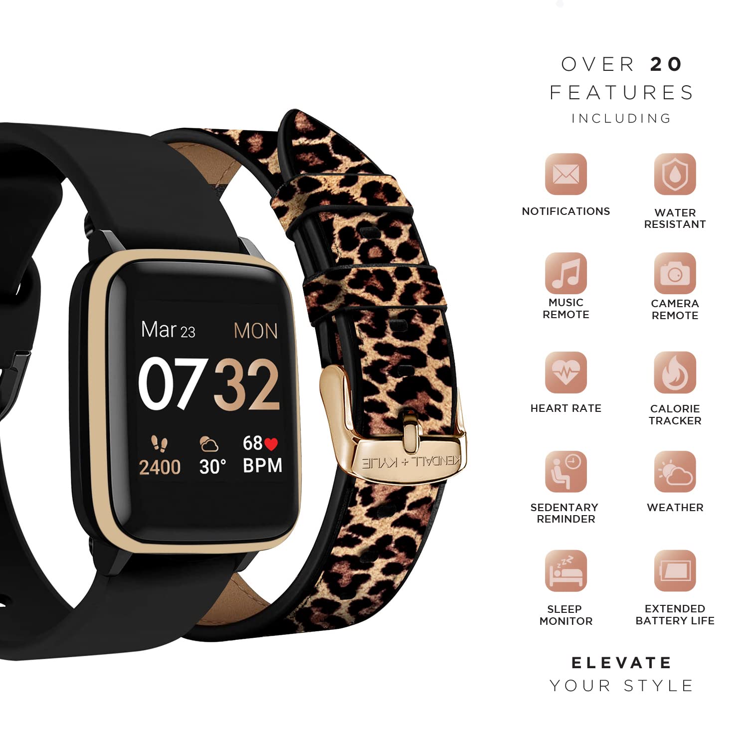 Foto 5 pulgar | Reloj Inteligente Itouch Kendall + Kylie Iphone/android Dorado/negro - Venta Internacional.