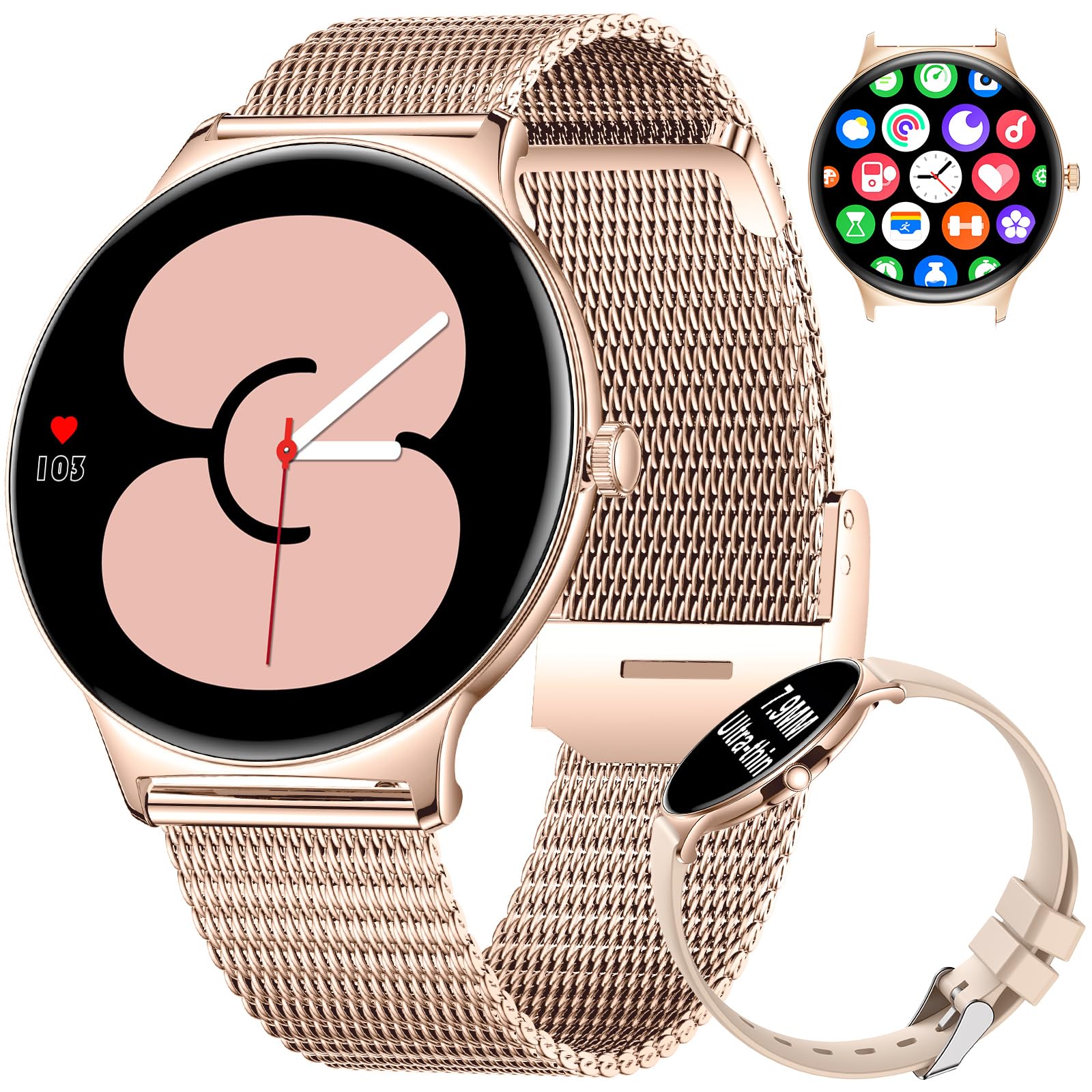 Foto 2 pulgar | Reloj Inteligente Lige Fv12 Fitness Para Mujer Con Monitor De Frecuencia Cardíaca - Venta Internacional.