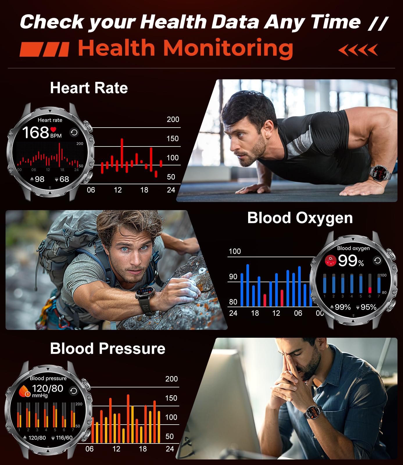 Foto 5 pulgar | Smartwatch Lige Fv15 Para Hombre Con Linterna Led De Pantalla De 1,85 Pulgadas - Venta Internacional.
