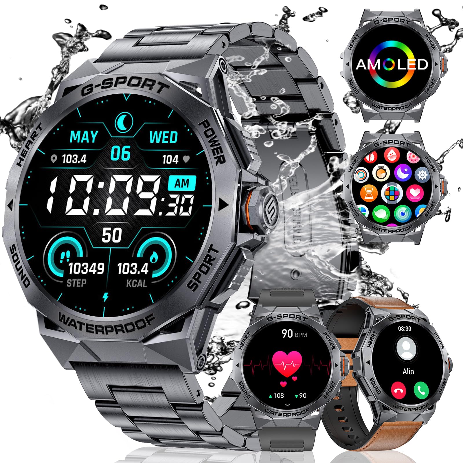 Foto 2 pulgar | Reloj Inteligente Militar Smartwatch Lige Para Hombre Con Amoled De 1,43 Pulgadas - Venta Internacional.