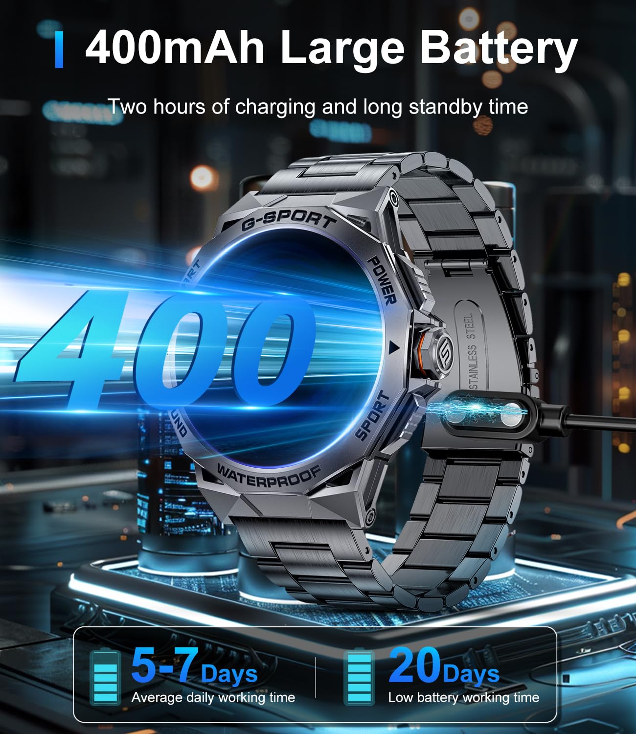 Foto 8 pulgar | Reloj Inteligente Militar Smartwatch Lige Para Hombre Con Amoled De 1,43 Pulgadas - Venta Internacional.