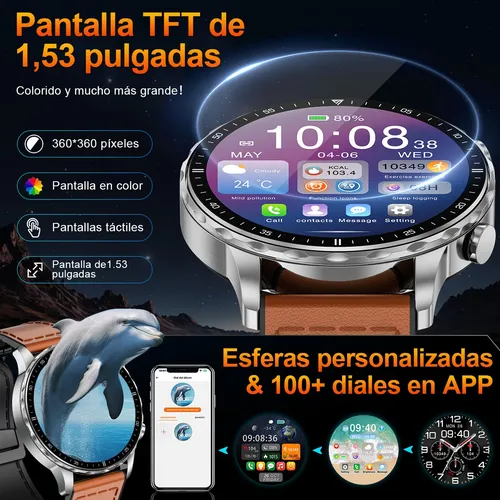 Foto 3 pulgar | Reloj Xtellar Inteligente Hombre Llamada Relojes Deportivo Bluetooth