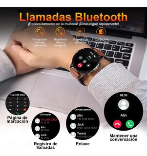 Foto 4 | Reloj Xtellar Inteligente Hombre Llamada Relojes Deportivo Bluetooth