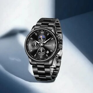 Foto 3 | Reloj Xtellar Pulsera Hombre Impermeable Relojes Cuarzo Acero Fecha