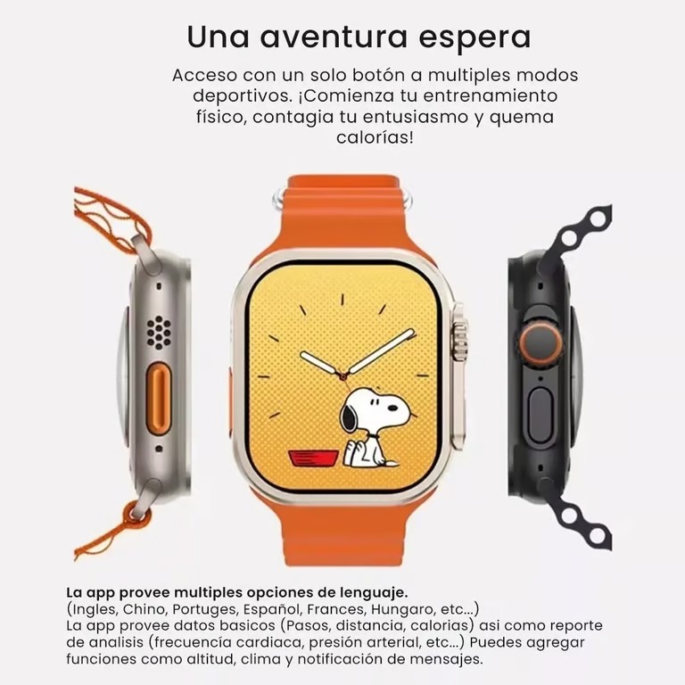 Foto 4 pulgar | Set Smartwatch Deportivo X90 Carga Inalámbrica Audifonos Y Case