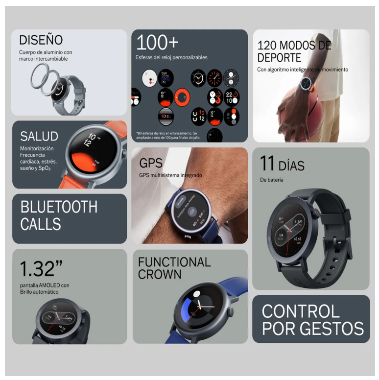 Foto 6 | Smartwatch Cmf Watch Pro 2 Versión Intl Gris Ceniza