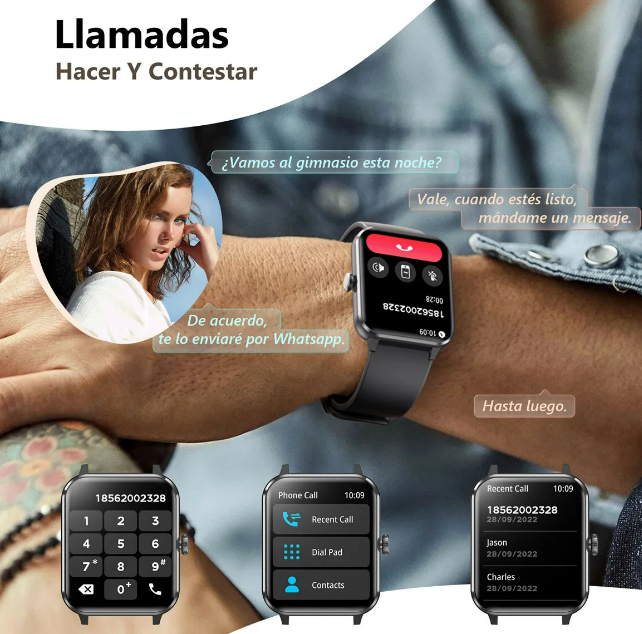 Foto 3 pulgar | Xtellar - Smartwatch Premium, Pantalla Hd, Impermeable, Versátil Y Elegante Para Mujer Y Hombre