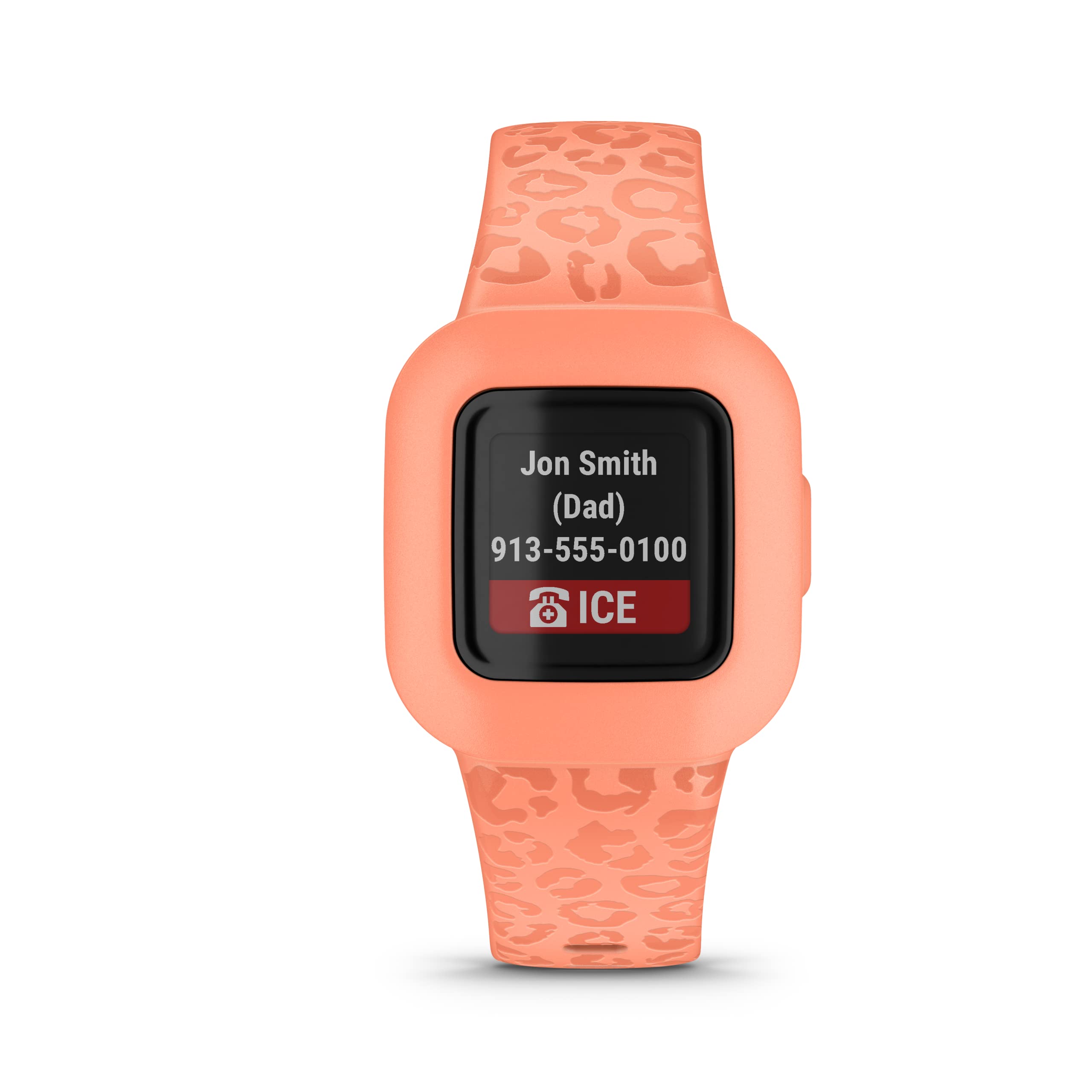 Foto 4 pulgar | Monitor De Actividad Para Niños Garmin Vívofit  Jr. 3 Peach Leopard - Venta Internacional.
