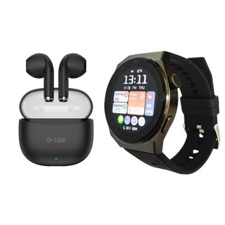 Foto 1 | Bundle Smartwatch Bossney W03 Pro Negro Incluye G-tide L21 Negro