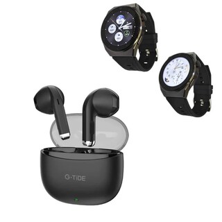 Foto 2 | Bundle Smartwatch Bossney W03 Pro Negro Incluye G-tide L21 Negro