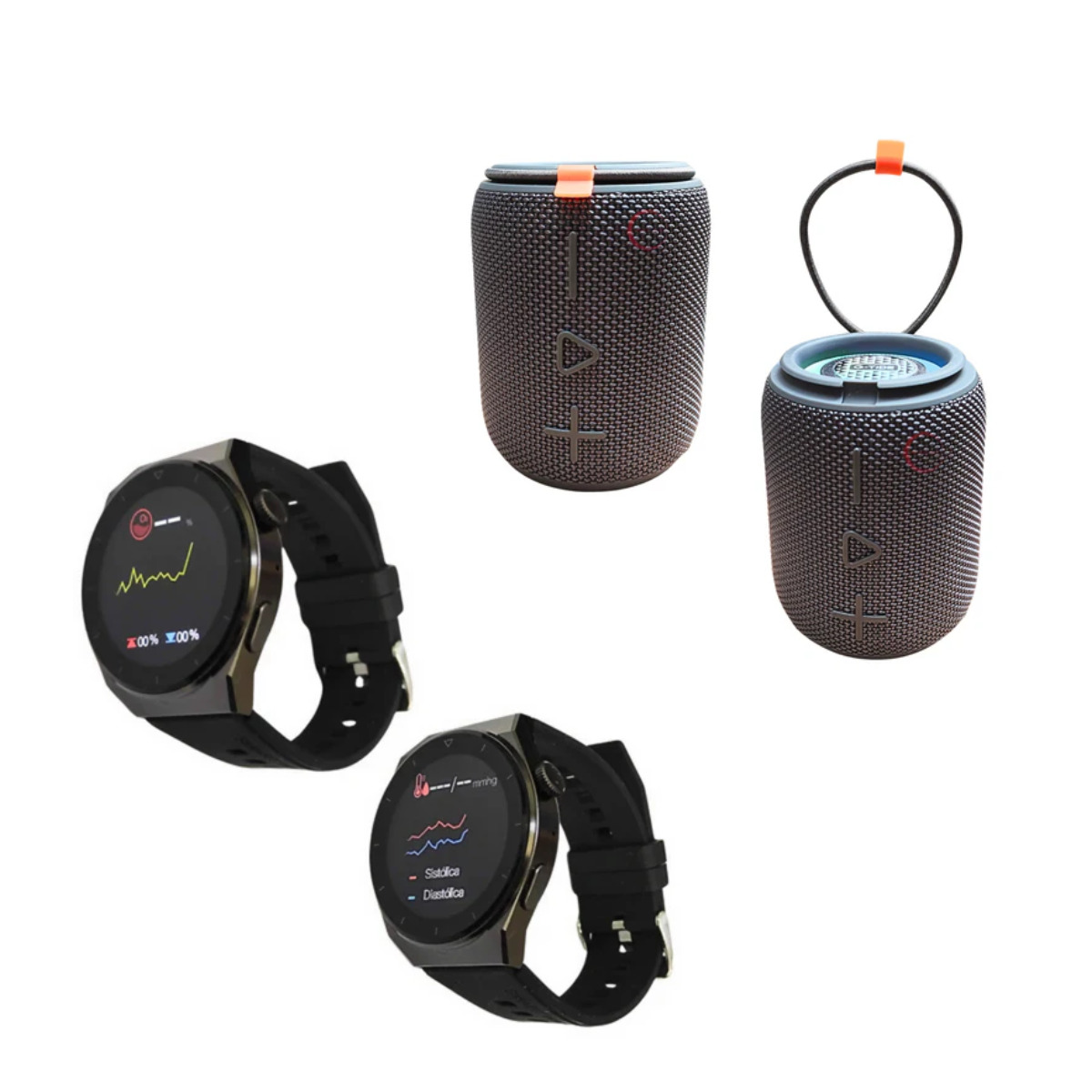 Foto 5 pulgar | Bundle Smartwatch Bossney W03 Pro Negro Incluye Bocina Sv30 G-tide Negra