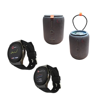 Foto 4 | Bundle Smartwatch Bossney W03 Pro Negro Incluye Bocina Sv30 G-tide Negra