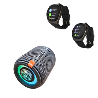 Foto 5 | Bundle Smartwatch Bossney W03 Pro Negro Incluye Bocina Sv30 G-tide Negra