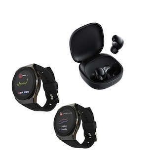 Foto 4 | Bundle Smartwatch Bossney W03 Pro Negro Incluye Xiaomi Buds 6 Play Negros