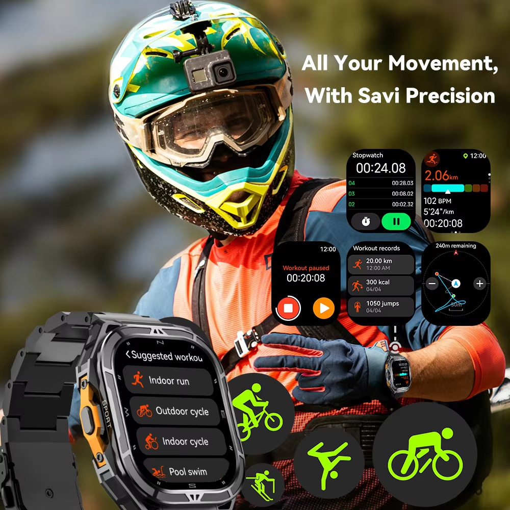 Foto 5 pulgar | Smartwatch Cubot Negro
