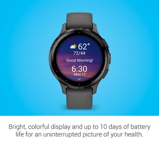 Foto 3 | Reloj Inteligente Garmin Venu 3s Slate De Acero Inoxidable De 41 Mm - Venta Internacional.