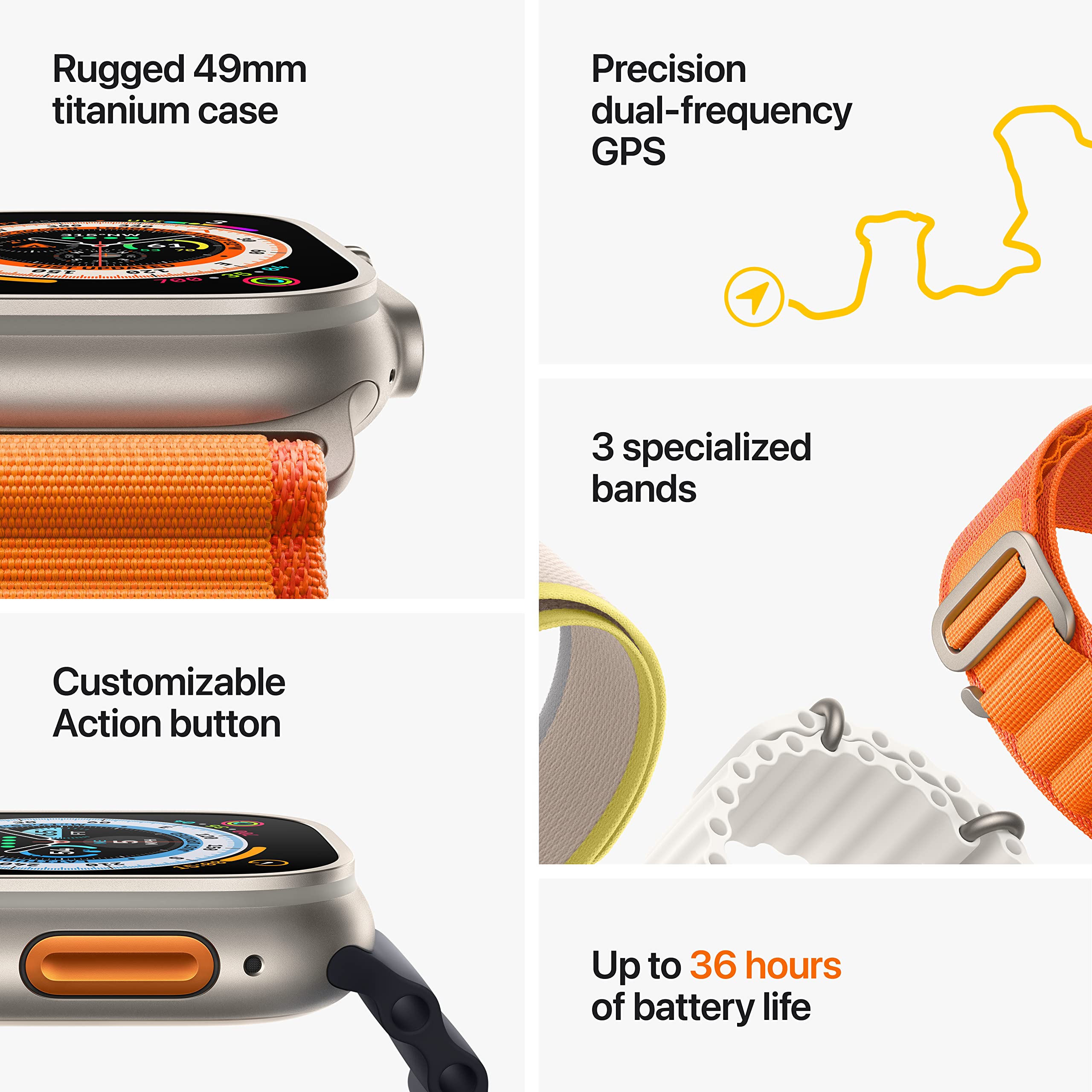Foto 8 pulgar | Apple Watch Ultra Gps + Cellular 49 Mm Titanio - Venta Internacional