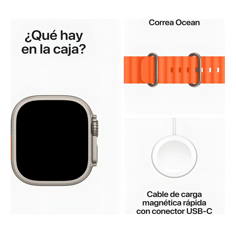 Foto 5 pulgar | Apple Watch Ultra 2 49mm Naranja Titanio Nuevo